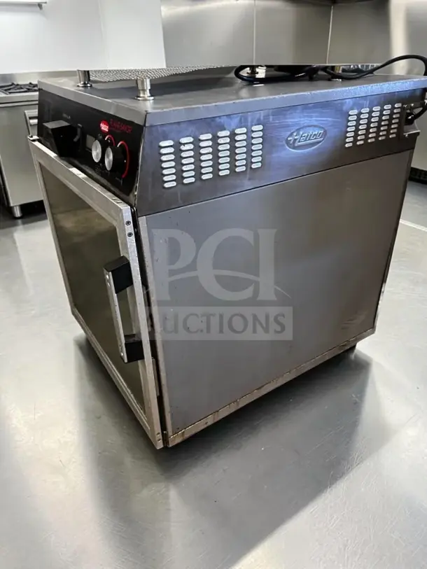Hatco FSHC-6W1 Flav-R-Savor heated cabinet, 1/2 height, 6 pan capacity, insulated, stainless steel, NSF & UL listed, 120V.
