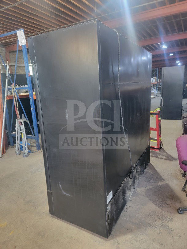 True GDM-72F-HC commercial 3-door glass merchandiser freezer, professional-grade, high-capacity, tested and working.
