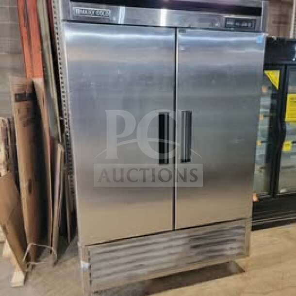 Maxx Cold MCF-49FD commercial 2-door stainless steel reach-in freezer in tested, working condition for sale.