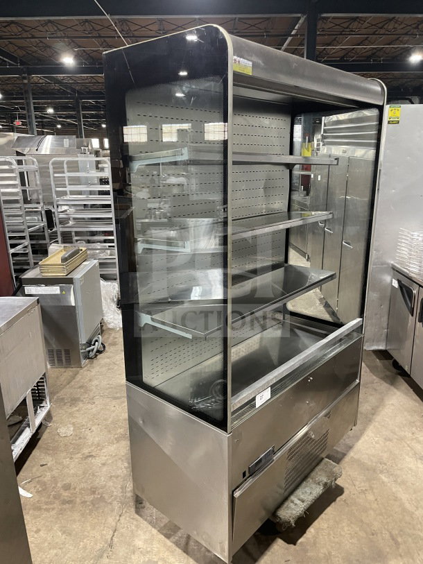 Sifa stainless steel refrigerated display case, Model GAEP6L126N07I0, with open grab-and-go style, in good condition.