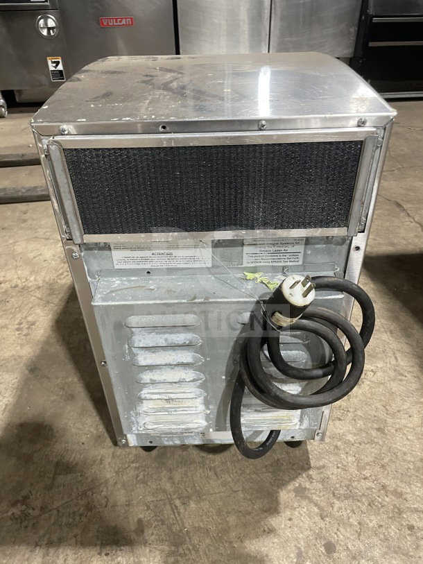MerryChef Eikon E2 commercial countertop oven, stainless steel, electric, ventless, turbo convection, with power cord.