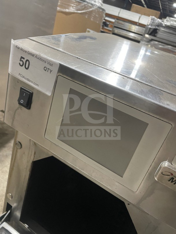 MerryChef Eikon E2 stainless steel high-speed convection oven, ventless, with easy touch control pad, 208/240V.