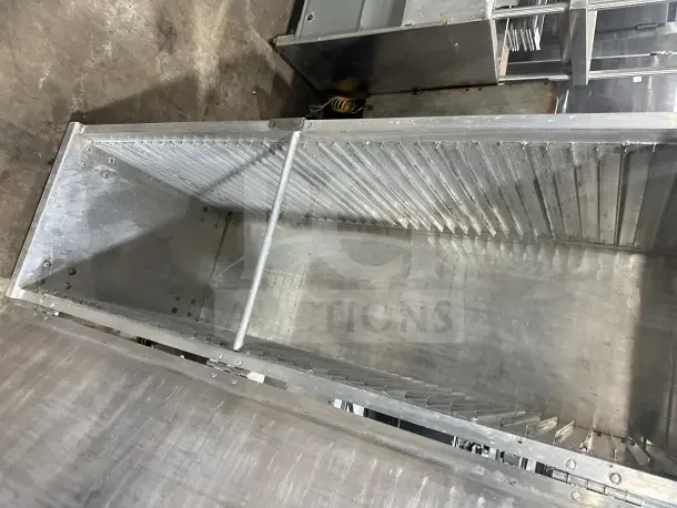 Commercial stainless steel single section heated holding/proofer cabinet on casters, open door, interior shelves visible.