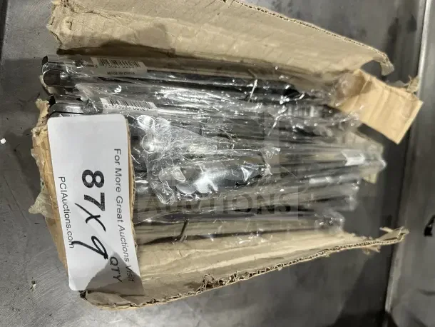 Cambro Lugano Series 12" black stainless steel tongs, model 12TGS110, brand new in packaging, 9 in lot.