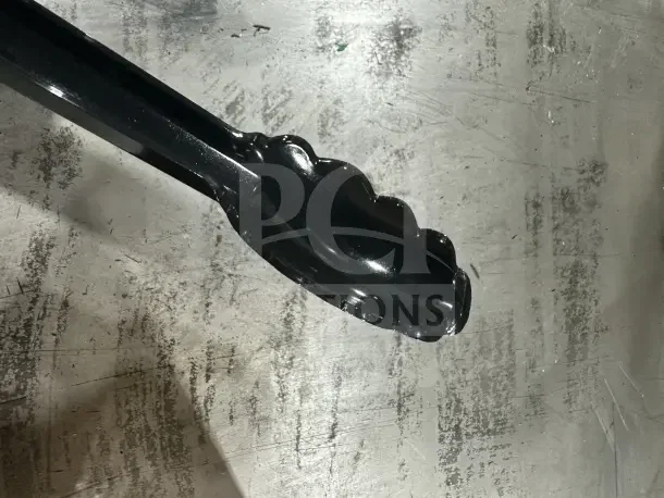 Brand new Cambro Lugano Series 12" black polycarbonate tongs, Model 12TGS110, in pristine condition.