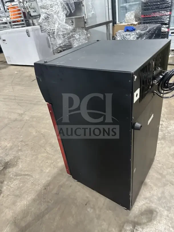 Turbo Air CTM32W commercial countertop single door cooler in black, with poly coated rack. Model CTM32W, 110/120V, gently used.