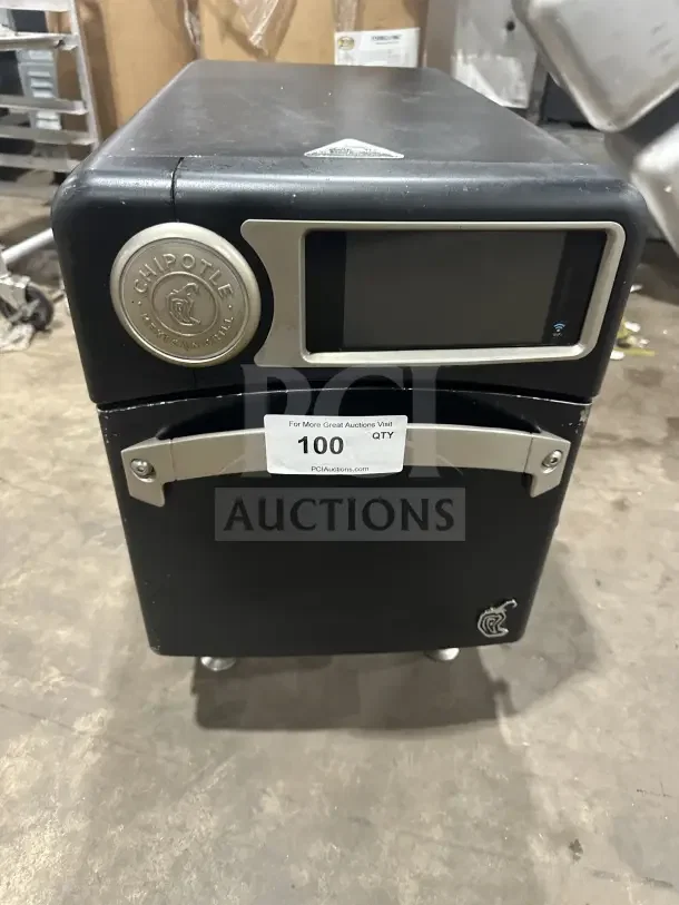 TurboChef NGO commercial electric rapid cook oven, digital push controls, 208/240V 1Phase, Chipotle branding, good condition.