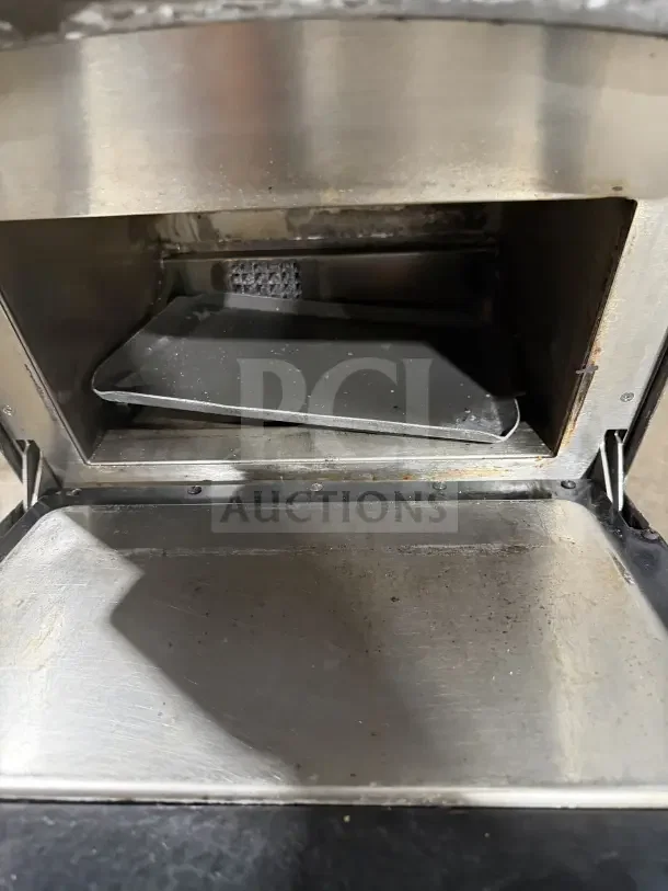 TurboChef NGO commercial rapid cook oven interior, stainless steel, used condition, digital push controls, S/N: NGOD11039.