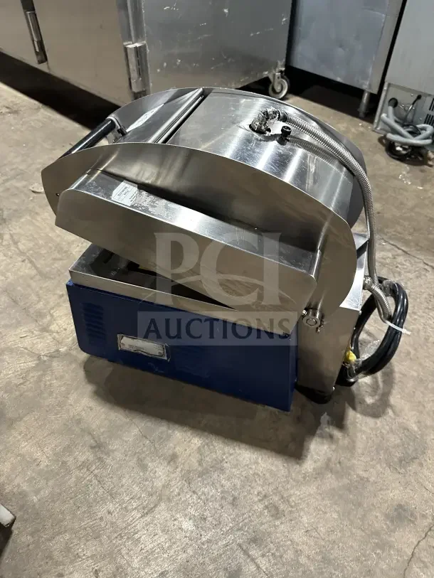 Electrolux HSPPA1 commercial stainless steel electric panini press, 208V, on legs, used condition, visible wiring.