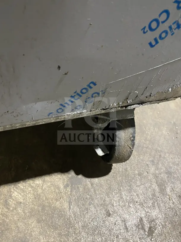 Asber ARF49HFHC 2-door reach-in freezer, stainless steel, 2022 model, on casters, slight wear on surface, 115V, 1 Phase.