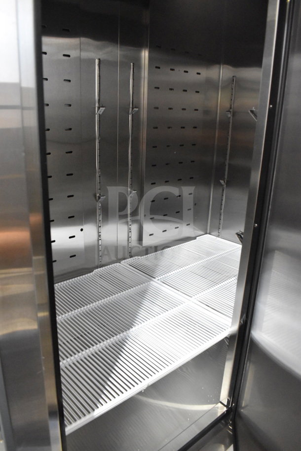 Brand new Migali C-3FB-HC 3 Door Reach-In Freezer, 2021 model, scratch and dent, 115/208-230V, 1 Phase.