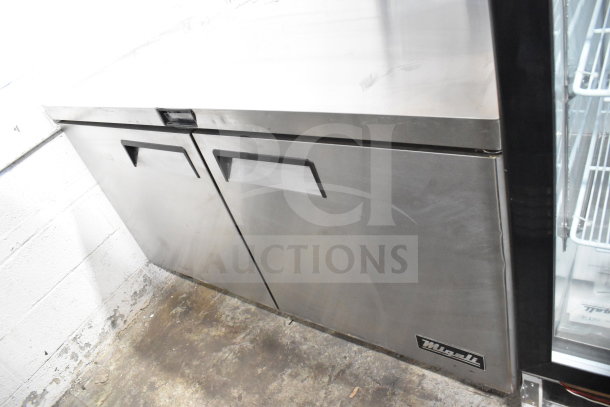 Brand new 2017 Migali C-U60F-HC commercial 2-door undercounter freezer, stainless steel, on casters, 115V, 1 phase.