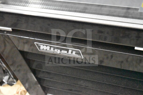 Brand new 2019 Migali C-3R-HC 3-door freezer on casters, Model C-72FM-HC. Scratch and dent. Serial: C-72FM-HC003220402092C0022.
