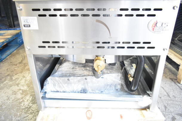 BRAND NEW Cooking Performance Group WOKR16N Natural Gas Wok Range, 16" Ring, 125,000 BTU, model 351WOKR16N, with minor scratches and dents.