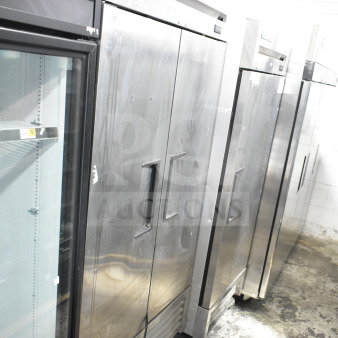 2022 True T-35-HC 2 Door Reach In Cooler, 115V, stainless steel, commercial grade, excellent condition.
