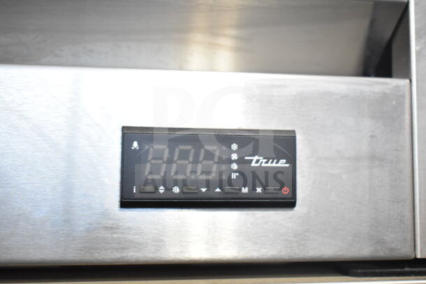 2022 True T-35-HC Commercial 2 Door Reach In Cooler, digital display panel, 115 volts, 1 phase, excellent condition.