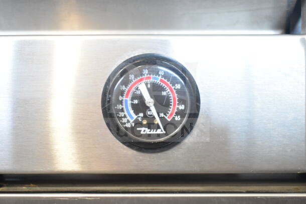 2017 True T-35 Commercial Cooler thermometer, stainless steel, clear dial, temperature range -40°F to 65°F, NSF certified.