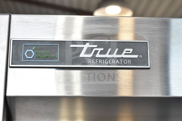 2022 True T-35-HC Commercial 2 Door Cooler, stainless steel, natural refrigerant label, 115V, 1 phase, excellent condition.