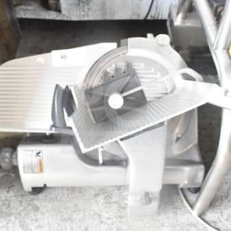 Hobart HS6N commercial 13" manual slicer, heavy-duty, countertop model, 120 volts, 1 phase, in used condition.