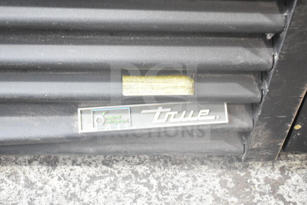 2019 True GDM-72-HC cooler with "True" branding and natural refrigerant label, 3-door, commercial, 115V, 1 Phase.