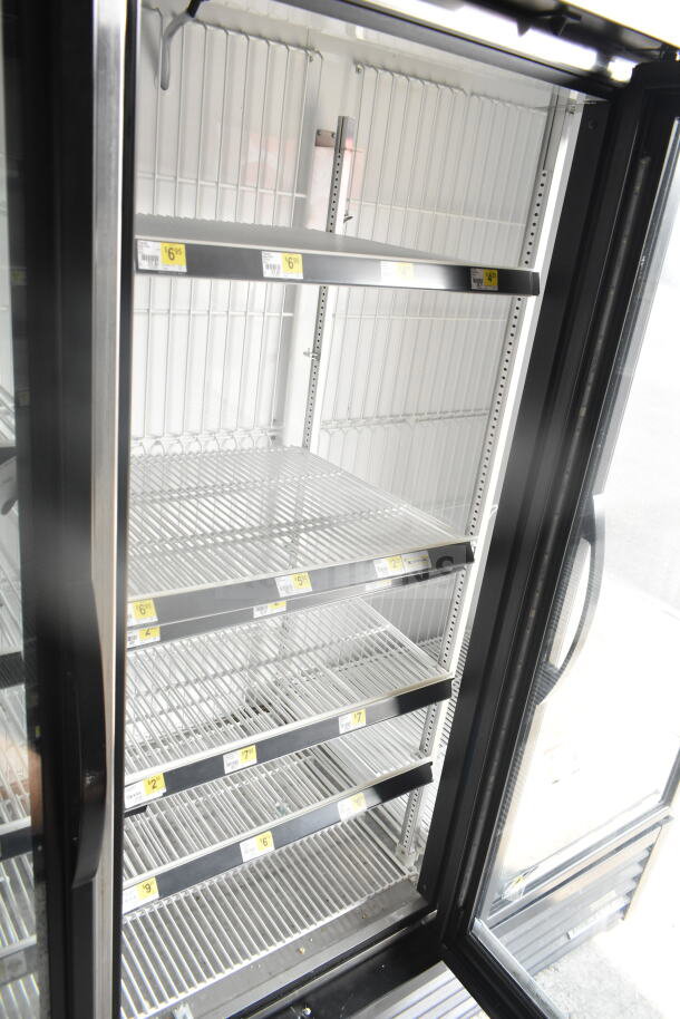 2019 True GDM-72F-HC commercial 3-door reach-in freezer, clean interior, adjustable shelves, 115/208-230V, 1 phase.