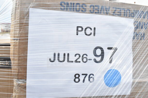 42 items, scratch and dent, including hot cups, deli wrap, gloves, napkins, T-shirt bags. Marked "JUL26-97".
