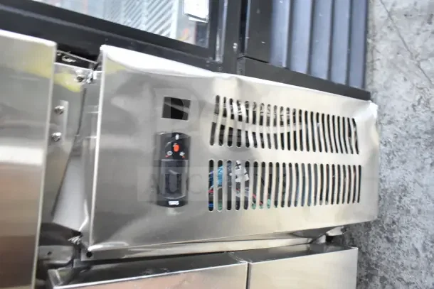 Brand new Avantco 178CBE60HC commercial chef base with two drawers; scratch and dent condition shown. 115 Volts, 1 Phase.