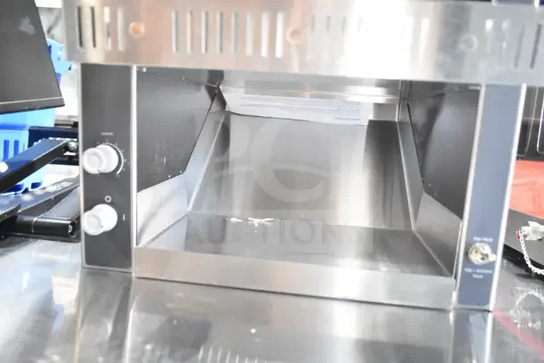 BRAND NEW Vollrath JT1BH conveyor toaster, 2 1/2" opening, 120V, 1 Phase, minor scratches, pristine interior visible.