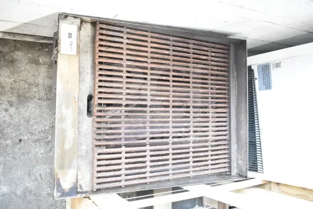 Star Commercial Countertop Gas-Powered Charbroiler Grill, worn condition, metal grates, item number 86 visible.