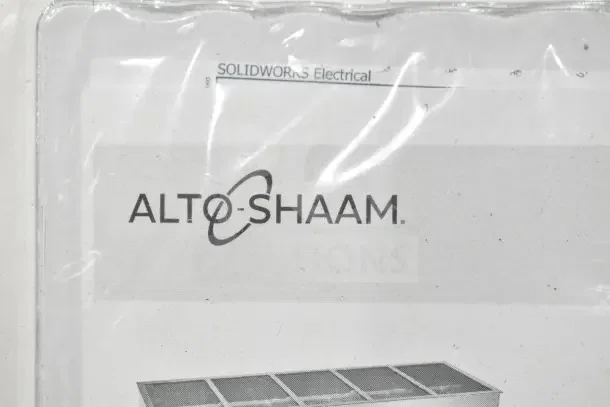 Alto Shaam 200-HWI/D6 Commercial Hot Food Well new, for 6" deep pans, 208-240V, 1 Phase. "SolidWorks Electrical" label.