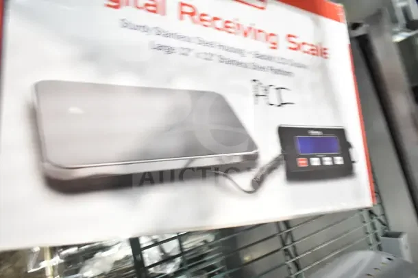 Brand new Avantco Galaxy RS110LP, 110 lb. low-profile digital receiving scale with remote display, scratch and dent condition.