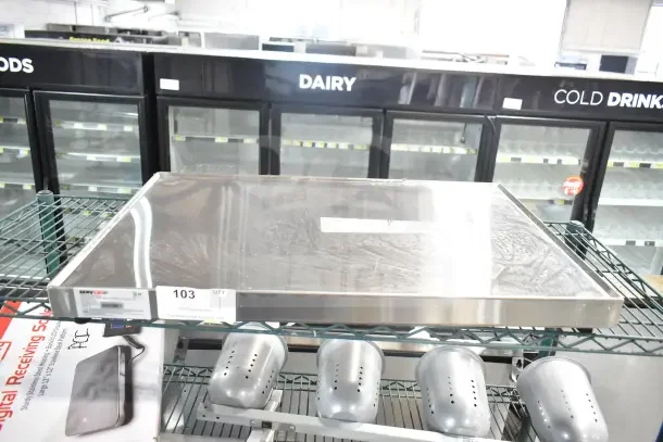 Brand new 2026 ServIt 423HSW2030 30" stainless steel heated shelf warmer, 120 volts, 1 phase. Scratch and dent item.