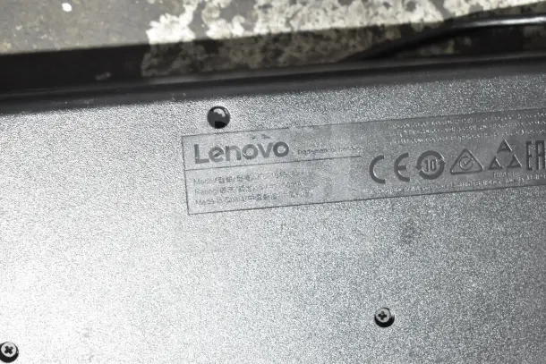Seven computer keyboards featuring a visible Lenovo model and markings, in good condition, perfect for bulk purchase.