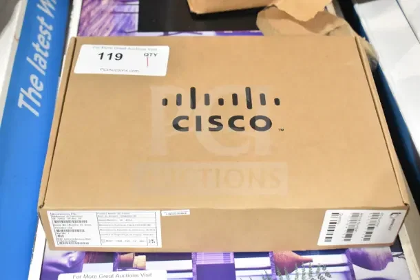 Boxed Cisco corded office telephone, model CP-8841, brand new scratch and dent condition. Visible product labels.