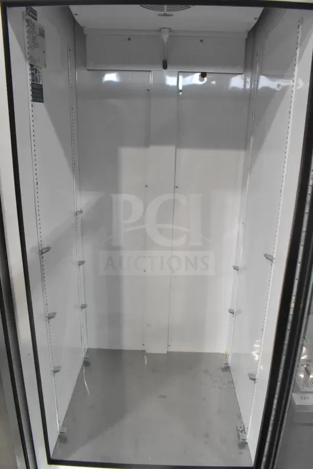 2021 True TSCI-600R-G-PH commercial cooler, single glass door, reach-in design, 115V, 1 phase, excellent condition.