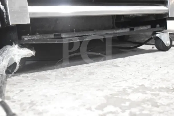 2022 True T-19F-HC Commercial Freezer base with casters shown, featuring durable construction.