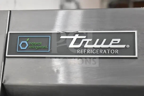 2018 True T-35-HC commercial reach-in cooler, natural refrigerant, 115 volts, 1 phase, silver finish, clean condition.