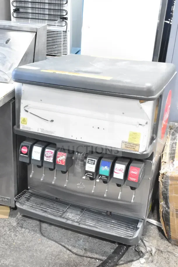 Cornelius DF200-BC Commercial Countertop Beverage Machine, 8 flavors, 115V, 1 phase. Good condition, minor wear.