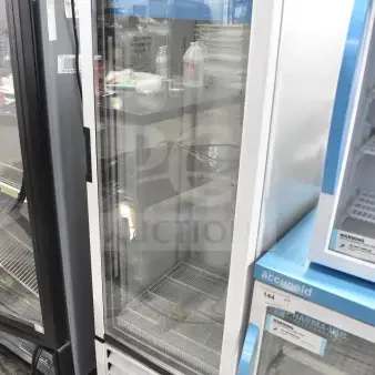 Accucold ACR82L single door reach-in cooler merchandiser, brand new, scratch and dent. Model ACR82L, 110 volts, 1 phase.