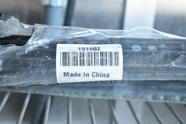 Barcode label on a wrapped item with the number 191602 and text "Made in China."