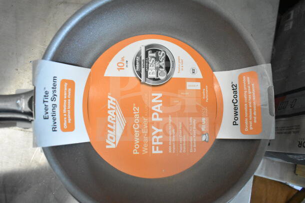 Vollrath 10-inch PowerCoat2 Fry Pan with EverTite Riveting System. Durable nonstick coating for even heat distribution.
