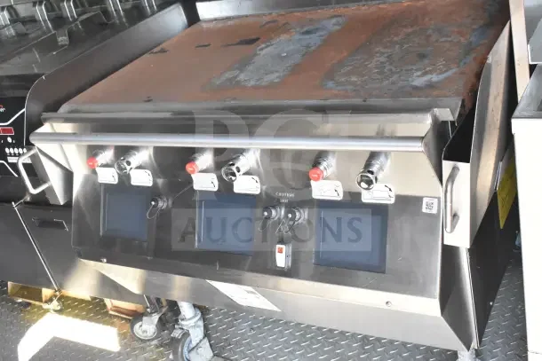 2021 Rock Solid Cargo food trailer, features CaptiveAire hood, fire suppression, refrigeration suite, Taylor milkshake machine, and Taylor platen grill.