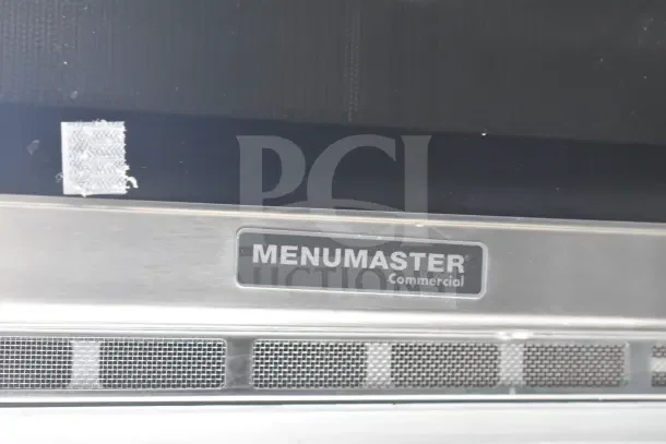 "Menumaster Commercial" label on equipment inside 2021 Rock Solid Cargo 8.5'x28' food trailer with Taylor appliances.