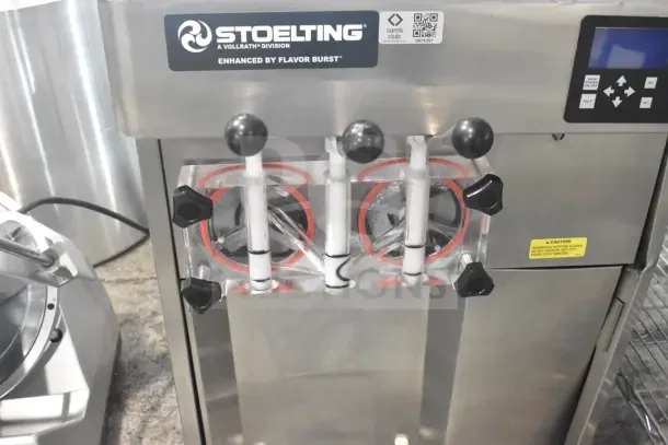 2024 Stoelting F131-38I2 countertop soft serve machine; 2-flavor with twist, digital display, 208-240V, 1 phase; stainless steel.