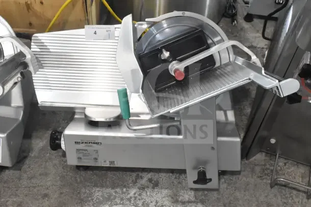 2016 Bizerba GSP HD 13" Automatic Meat Slicer, heavy-duty gravity feed, 120V, 1 Phase, excellent condition, illuminated.