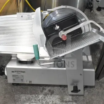 2016 Bizerba GSP HD 13" Automatic Meat Slicer, heavy-duty gravity feed, 120V, 1 Phase, excellent condition, illuminated.
