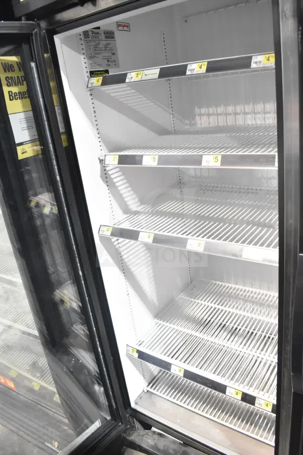 2018 True GDM-72F-HC commercial 3-door freezer merchandiser, clean interior, tested, working, voltage 115/208-230V, 1 phase.