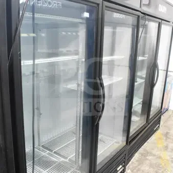 2019 True GDM-49F-HC commercial 2-door freezer merchandiser, tested working, 115/208-230V, clean glass doors.