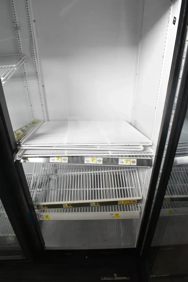 2018 True GDM-72-HC 3 Door Cooler Merchandiser, 115V, tested, working. Includes metal shelves and interior lighting.