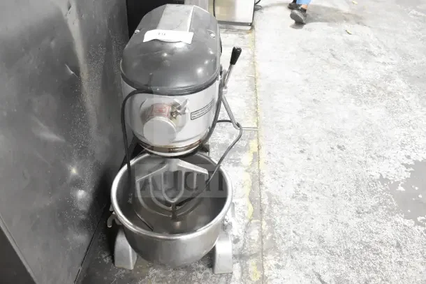 Anvil commercial countertop planetary dough mixer with mixing bowl and paddle attachment, 115V, 1 phase, good condition.